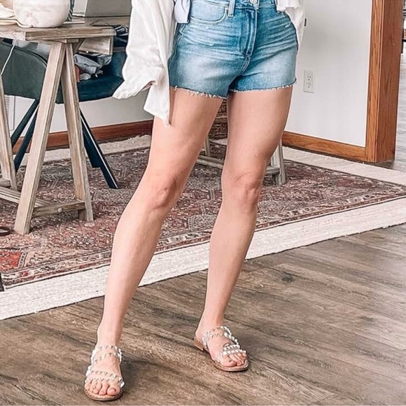 New Cushionaire Toni Sandals Memory Foam Clear Strap Studded Sandals - Picture 3 of 3